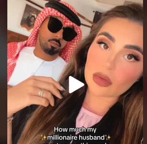شاهد.. فتاة سعودية  تثير الجدل بعد نشر فيديو توضح فيه قيمة قضاء اسبوع لها مع زوجها المليونير في دبي!