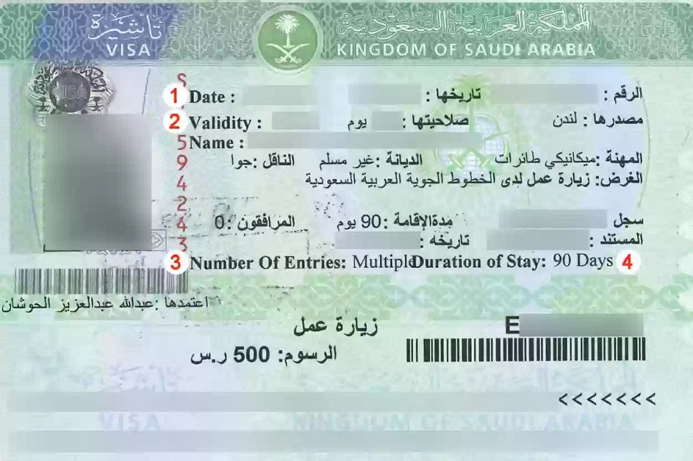 استعلام عن تأشيرة زيارة في السعودية برقم الجواز او برقم الطلب عبر إنجاز