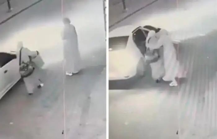 كاميرا مراقبة توثق لحظة اختطاف سيدة من الشارع بشكل غريب.. شاهد