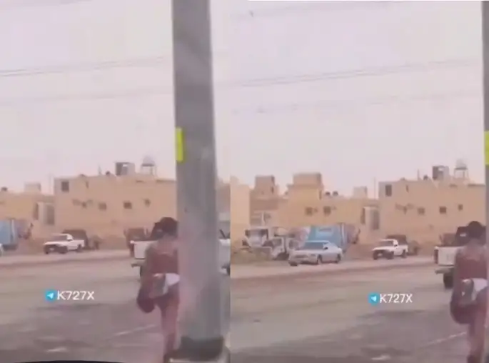 تم القبض على امرأة ظهرت من غير ملابس في الشوارع فيديو أحدث ضجة.. شاهد
