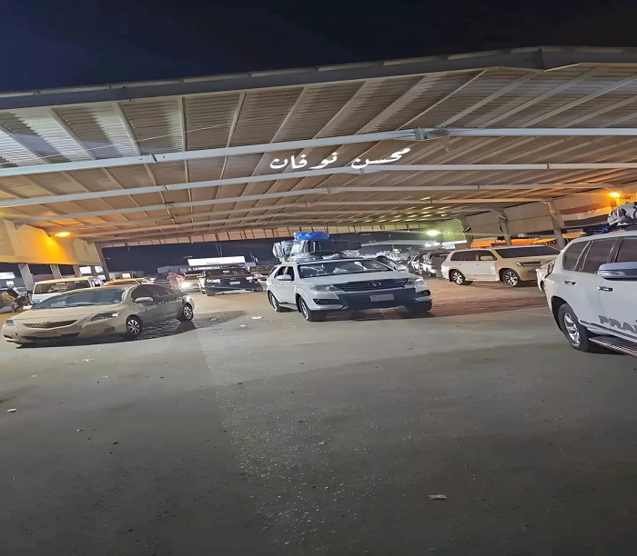 هكذا بدت حركة عبور المسافرين في منفذ الوديعة بعد استئناف الدخول الى السعودية