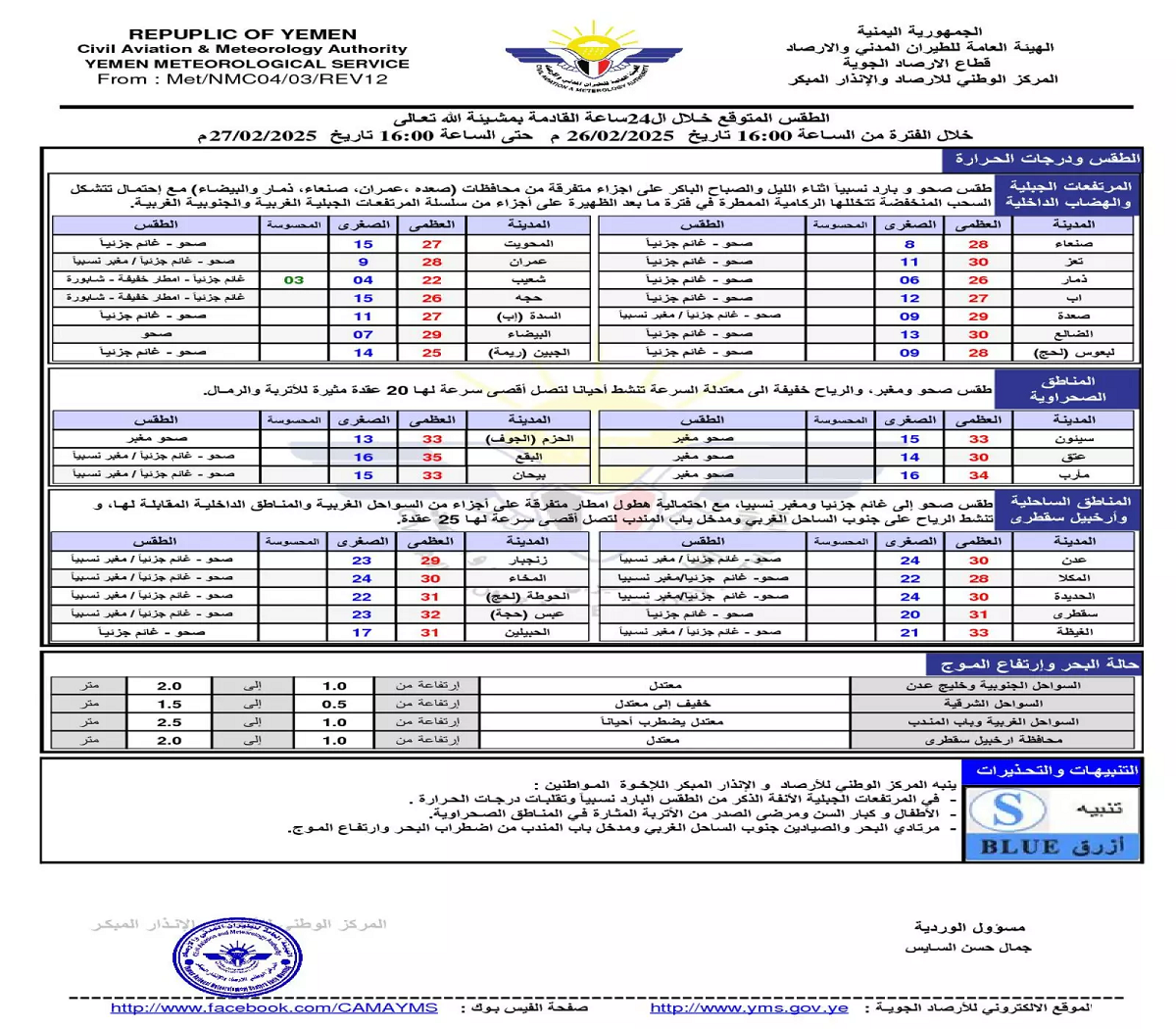 تنبيه عاجل من الأرصاد للأطفال والكبار ومرضى الصدر